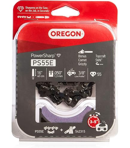 Kit De Démarrage Oregon Powersharp Pour Tronçonneuse - Chaîne, Barre Et Affûteur Intégré, 40.6 Cm