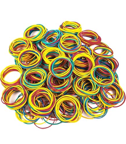 Elastici Per Ufficio In Gomma, Diametro 100mm, 1kg - Verde, Per Imballaggio, Fai Da Te E Uso Domestico - Foto 4