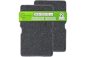 Spugna Filtro Asciugatrice in Dimensioni 243 x 153 x 12 mm - Set di 2 Pezzi - Codice Originale 782372445 782372152 per Smeg 2964840100 2964840200 per Beko per Arcelik - ONIX TECH