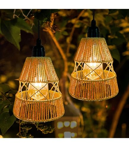 Solar Laterne Outdoor Solar Bambus Weben Hngende Solarleuchten Laterne  Licht Bambus Tragbare Solarlampe Solarbeleuchtung fr Garten Landschaft  Terrasse Esstisch : Amazon.de: Beleuchtung