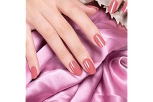 DANNI & TONI 28 Stickers Semi Cured Gel Nail Polish Strips Gel Nail Stickers Solid Colour,Salon-Quality Gel Nail Polish Strips Manicure Stickers Set (Camellia)