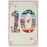 UK Greetings Biglietto Auguri 10 Anni Per Lui – Cane Stravagante Con Busta – Dimensioni 137x210 Mm