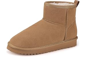 Mishansha Winterschuhe Damen Boots Gefüttert Stiefeletten Warm Winterstiefel Gr.36-42