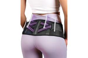 Fitomo Cinturón de Cadera con Soportes, Faja Lumbar Mujer, Alivia el Dolor de Espalda, Pierna, Ciática, Pélvica, Disfunción de la Articulación Sacroilíaca, Corrector Pélvico, Antideslizante