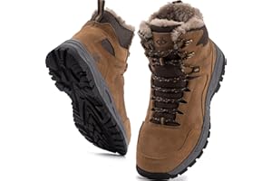 JACKSHIBO Winterschuhe Herren Winterstiefel Damen Warme Gefüttert Stiefel Wasserdicht Rutschfest Schneestiefel Outdoor