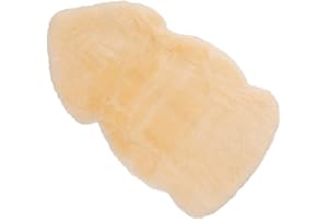 Skóra jagnięca WERNER CHRIST BABY - przytulne, medyczne futerko niemowlęce, niemiecka jakość, idealne do wózków dziecięcych, jako mata do raczkowania lub dywanik dziecięcy. Długość +/- 65, 75, 85, 95 cm, kolor naturalny złoto-żółty