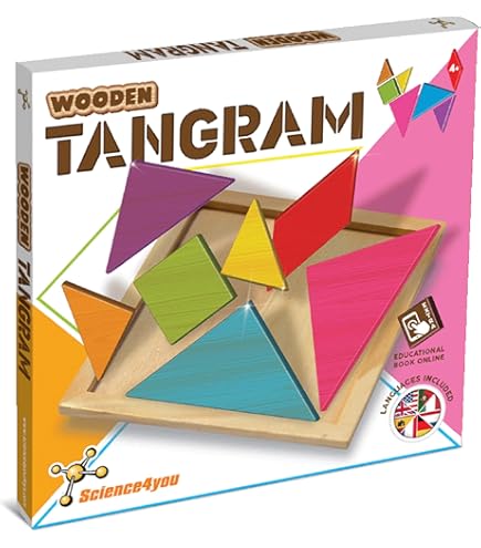 TRANKIELO® - Creatief Mozaïek Houten Puzzelspel - Educatief Speelgoed 120 Geometrische Vormen 20 Designkaarten Voor Kinderen 3 Jaar En Ouder