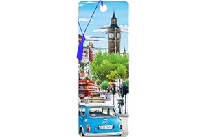 3D LiveLife Zakładka - London Street Scene od Deluxebase. Zakładka z motywem Londynu z soczewkową szatą graficzną na licencji renomowany artysta Hiro Yuki Hani