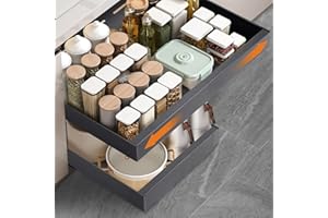 KUOGAS Cajones Extraibles Para Cocina, Cajones Deslizantes Para Cocina, Bandeja Extraible Armario, Organizador, no Requiere Taladrar Ni Clavar, Bandeja Extraible Armario