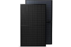 Solakon Solarmodul 450W, bifaziales monokristallines Solarpanel, 40v Photovoltaik Solarmodule/Solar Module für Balkonkraftwerk/Solaranlage 400w/500w Solar Panel für Photovoltaik Komplettanlage (1 Stk)