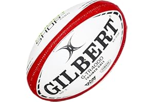 World Rugby Shop X Gilbert G-TR4000 Rugbyball, Erwachsene und Jugendgrößen 3, 4 und 5, handgenäht, 3-lagige Konstruktion
