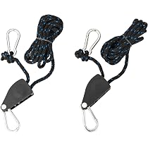 Connextion 4 Poulie de Levage avec Tendeur Corde, Elingue Corde en