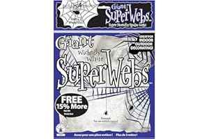 Rubie's - Ragnatela Bianca, Prodotto Ufficiale per Adulti, Decorazione di Halloween, 60 g, Grande