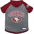 Pets First NFL SAN Francisco 49ERS Hoodie for Dogs & Cats. | NFL Football Licensed Dog Hoody Tee Shirt, X-Small| Sports Hoody T-Shirt for Pets | Licensed Sporty Dog Shirt. (SAN-4044-XS)