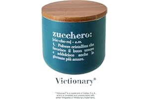 VILLA D'ESTE HOME TIVOLI Villa d’Este Home Tivoli Victionary Shades Barattolo zucchero 500 ml in new bone China con coperchio in bamboo