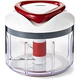 Zyliss E910015 Easy Pull evrensel doğrayıcı, manuel, 750 ml, sebze rendesi, soğan kesici, meyve ve sebze i&ccedil;in doğrayıcı, pate