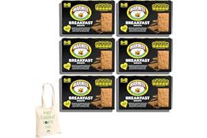 Marmite Gifts Biscuits Savoury 210g, Pack of 6 with Cotton Tote Bag by The Great British Kitchen
