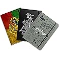 MC SID RAZZ - Harry Potter - Combo Pack Of 3 Binded Notebooks (With Elastic Band Closure) - Officially Licensed By Warner Bros. Usa, 48 Pages