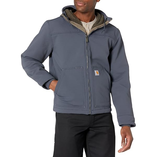 relaxed fit washed duck sherpa lined