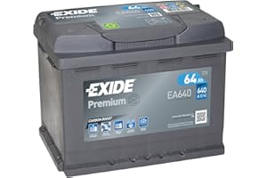 Exide EA640 Premium Carbon Boost Autobatterie 12V 640A 64Ah, lead acid
