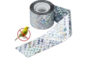 Rupeca 80M x 4,8CM Cinta Repelente de Aves - Ahuyentador de Pajaros - Espantapajaros Exterior - Espanta Palomas (80M)