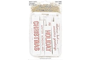 Tim Holtz - Advantus Quote Chips IDEA-OLO, Christmas, Words & Phrases, One Size