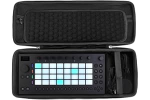 Musiin Étui pour contrôleur MIDI, Compatible avec Ableton Move et Arturia MicroLab MK3, avec Poche Filet et Compartiment pour câbles intégrés, Conception Fixe.