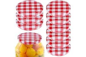 Kichvoe 12 Pcs Red Mason Jar Lids - 6 Wide Mouth (70MM) & 6 Regular Mouth (63MM) Canning Lids, Easy to Install, Perfect for Mason Jar Seals and Decoration