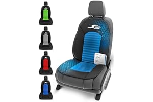 Walser CarComfort Cubierta del Asiento del Coche S-Race, Premio Muy Bueno* Cubierta del Asiento Universal y la Almohadilla projectora BLU/Negro