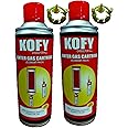 Kofy Gas Can Lighter Re-Filler 500 Ml Combo Set of 2 with Nozzles