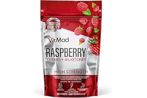 VITMAD Raspberry Ketones 1000mg - 120 Tablets (4 Month Supply) Supplement for Men & Women - Suitable for Low-Carb & Keto-Diet