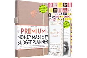 FREEDOM MASTERY Planer finansowy i miesięczny planer budżetu i miesięczny organizer banknotów, 12-miesięczna podróż do wolności finansowej, miesięczny planer budżetu, znacznie więcej niż tylko planer budżetu lub