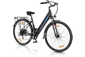 ‎AOIHO AOIHO 28" E Bike Herren, Elektrofahrrad City E Bike Damen mit 48V 499.2Wh Akku, Bis zu 100KM, 250W Motor, 7-Gang, LCD-Display, Elektrofahrräder mit Tempomat Modus, Pedelec 25 km/h