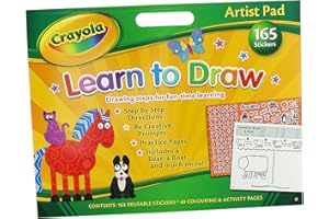 Alligator Products 2966/CYAR2 Crayola Artist Learn to Draw Pad