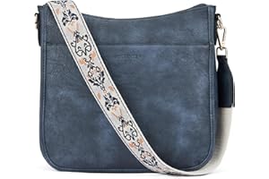 BOSTANTEN Torebka damska, mała torba na ramię ze skóry PU, torba na ramię dla kobiet, z regulowanym kolorowym paskiem