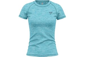 TORO ACTIVA Women's Short Sleeve Quick Dry Fit Active T-Shirts Moisture Wicking Athletic Round Neck Gym Tee Exercise Yoga Ladies Tops