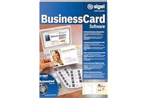 SIGEL Sw670 Logiciel de Création de Cartes de Visite, 200 Cartes de Visite Imprimables Technologie 3C Incluses