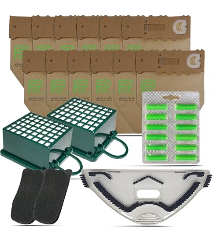 43728 VORWERK FOLLETTO CONFEZIONE 6 SACCHETTI ASPIRAPOLVERE VK130 131