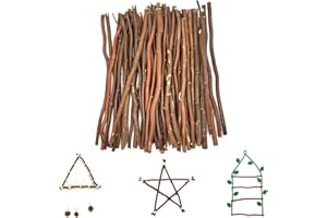 ZAHD 50 pezzi Bastoncini Di Legno Per Artigianato，Naturale Di Betulla Ramoscelli Artigianato，Fai da Te Ramoscelli Decorativi Oggetti，Legno secchi Arti Foto Oggetti di Scena，Rami Ramoscelli Decorativi