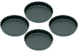 Kitchen Craft Lot de 4 mini moules à tarte dentelés