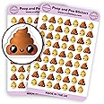 63 Cute Poop and Pee Stickers, Cute Stickers, Poop, Pee, Excreted Mater, Poop and Pee Sticker Pack, Planner Sticker, Scrapbooking