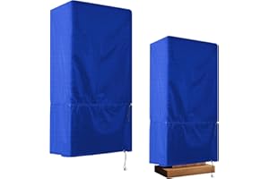 Ribbonlic Podium Protective Cover Pulpit Cover Lectern Cover, Water Resistant PVC Coated Polyester Podium Cover for Standard Size Podium Stand Teacher Easel Desk Shelf, 24.2"L x 17.7"W x 49"H (Blue)