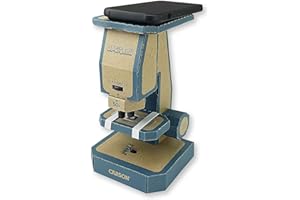 Carson Optigami - mikroskop do samodzielnego montażu - majsterkowania, badań, zabawy (OG-100), czarny