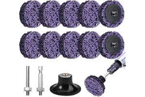 JINSION CSD Scheibe Schleifscheibe Bohrmaschine 50mm, 2 Zoll Grobschleifscheibe, Grobreinigungsscheibe mit Scheiben-Pad-Halter, Nylongewebe Scheibe für Winkelschleifer Entfernen von Farbe Rost Schweißnähte