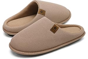 ONCAI Pantofole da Uomo Invernali Ciabatte da Casa con Memory Foam Calde Pelliccia Sintetica Cotone Scarpe Accogliente Antiscivolo Suola EU Dimensione 40-49