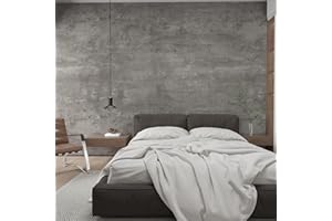 JSEVEM 80CM×9M Extra Breite und Dicke Hellgrau Tapete Selbstklebend Betonoptik Grau Selbstklebende Tapeten Badezimmer Abnehmbar 3d Effekt Klebetapete Beton Wand Vinyl Graue Wasserdicht Möbelaufkleber