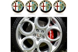 HENGYUESHANG Emblema para tapacubos, 6 hebillas, color dorado