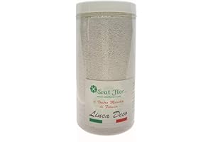 SEAT FLOR Arena de colores, arena para decoración, arena para boda, arena de tamaño 0,3/0,7 mm. en tarro de 750 gr. (Blanco)