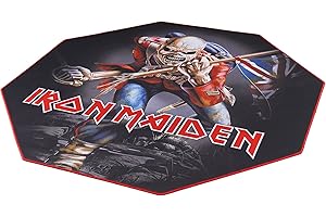 SUBSONIC Iron Maiden – antypoślizgowa mata podłogowa dla graczy i krzesła biurowego