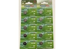 10 x baterie litowe PoundMax 1220 CR1220 DL1220 3 V